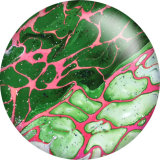 20MM Pretty pattern Print glass snaps buttons