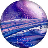 20MM Purple pattern Print glass snaps buttons