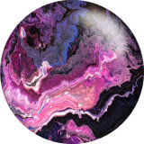 20MM Purple pattern Print glass snaps buttons