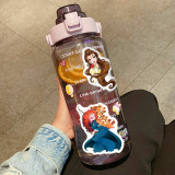50pcs Cartoon princess graffiti stickers decorative suitcase notebook waterproof detachable stickers