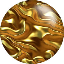 20MM Yellow pattern Print glass snaps buttons