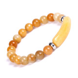 Pink Crystal Bridge Bracelet Tiger's Eye Green Aventurine Bracelet European and American Fashion Jewelry
