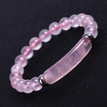Pink Crystal Bridge Bracelet Tiger's Eye Green Aventurine Bracelet European and American Fashion Jewelry
