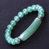 Pink Crystal Bridge Bracelet Tiger's Eye Green Aventurine Bracelet European and American Fashion Jewelry