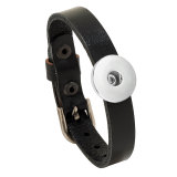 Vintage Adjustable Leather Bracelet Fashion Jewelry Men's Bracelet 20mm snaps jewelry
