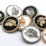 23MM embossed human head metal Popularity snap button