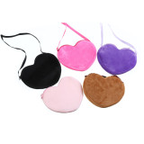 One-shoulder messenger bag DIY funny love-shaped sequin coin purse 20mm snap button jewelry