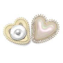 25MM Pearl Diamond Metal snap Button Jacket Sweater Button  fit 18mm snap jewelry