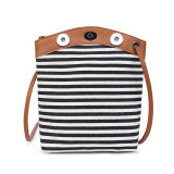 Denim stitching can be carried on one shoulder tote bag 18mm snap button jewelry