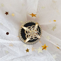 20MM Small Fragrance Ladies Style With Diamond Round Button Jewelry Snap