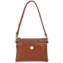 Crocodile Panel Diagonal Bag Envelope Bag Clutch 18mm Snap Jewelry