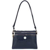 Crocodile Panel Diagonal Bag Envelope Bag Clutch 18mm Snap Jewelry