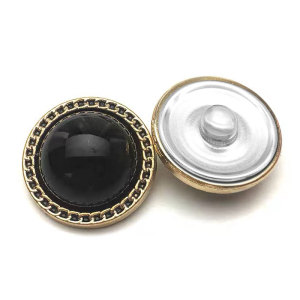 20MM Metal Round Pearl Jacket with Replaceable Jewelry Snaps