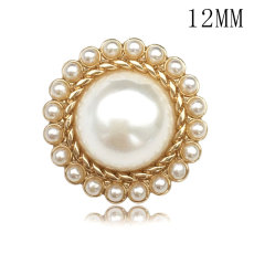 12MM Pearl Metal Gold Knit Sweater Clothes Buttons