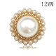 12MM Pearl Metal Gold Knit Sweater Clothes Buttons