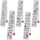Stainless Steel Bookmark Gift Lettering Apple Pendant Student Commemorative Bookmark Thanksgiving Teacher's Day Gift