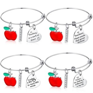 Stainless Steel Bracelet Teacher's Day Valentine's Day Lettering Teachrs Bracelet