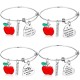 Stainless Steel Bracelet Teacher's Day Valentine's Day Lettering Teachrs Bracelet