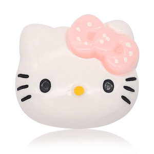 20MM cartoon KT Cat animal resin jewelry snap button