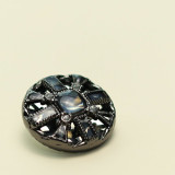23MM  Hollow drill European and American style metal  snap button DIY Jewelry 2022