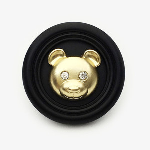 Bear 20MM Metal Snap Button DIY JEWELRY