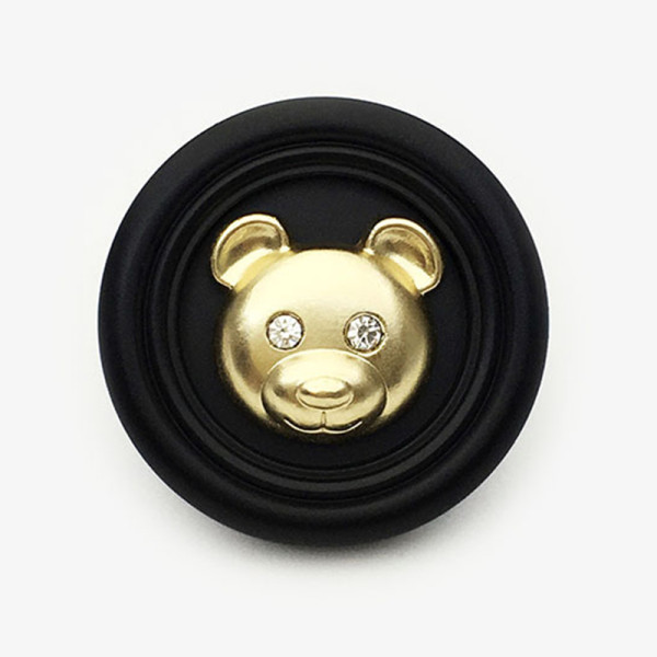 Bear 20MM Metal Snap Button DIY JEWELRY