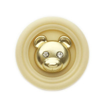 Bear 20MM Metal Snap Button DIY JEWELRY