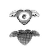 love   bear  20mm snaps button brooch plating Antique sliver snaps jewelry