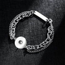 Stainless Steel 20MM  Snap button Bracelet   DIY jewelry