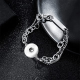 Stainless Steel 20MM  Snap button Bracelet   DIY jewelry