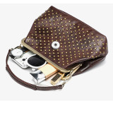 2022 new PU soft leather rivet bag crossbody woman18mm Snap Button Jewelry