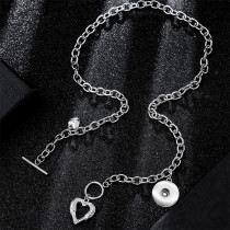 LOVE Stainless Steel 20MM  Snap button Necklace  DIY jewelry