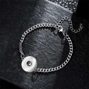 Stainless Steel 20MM  Snap button Bracelet   DIY jewelry