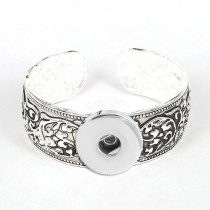 18MM Metal Snap buttons Bangle  Ancient silver bracelet fit snaps jewelry