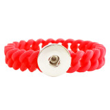 1 snap button bracelet  Silicone Rainbow fit 18-20mm snaps