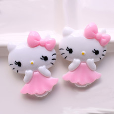20MM KT Cat animal resin jewelry snap button
