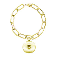 Suitable for 20MM jewelry snap charm bracelet Stainless steel bracelet size 17.5CM * 1CM