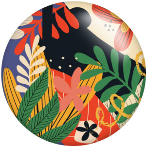 20MM  Print glass snaps buttons  DIY jewelry