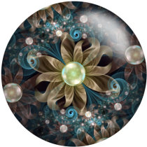 20MM  Print glass snaps buttons  DIY jewelry
