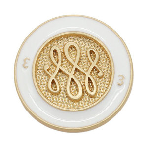 21MM Small fragrant round oil point metal 18MM jewelry button