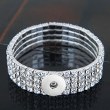 Water Diamond Bracelet Versatile Elastic Bracelet Suitable for 18MM Jewelry Snap