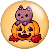 20MM Halloween Print glass snaps buttons  DIY jewelry