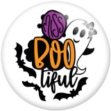 20MM Halloween Print glass snaps buttons  DIY jewelry