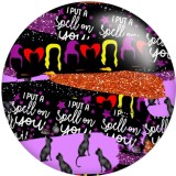 20MM Colorful Art Pattern Print glass snaps buttons  DIY jewelry