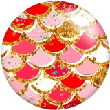 20MM Colorful Pattern  Print glass snaps buttons  DIY jewelry