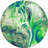 20MM Colorful pattern Print glass snaps buttons