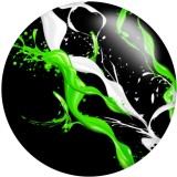20MM Colorful pattern Print glass snaps buttons