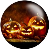 20MM Halloween Print glass snaps buttons  DIY jewelry
