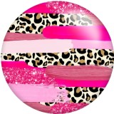 20MM Colorful Art Pattern Print glass snaps buttons  DIY jewelry