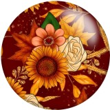 20MM Halloween Print glass snaps buttons  DIY jewelry